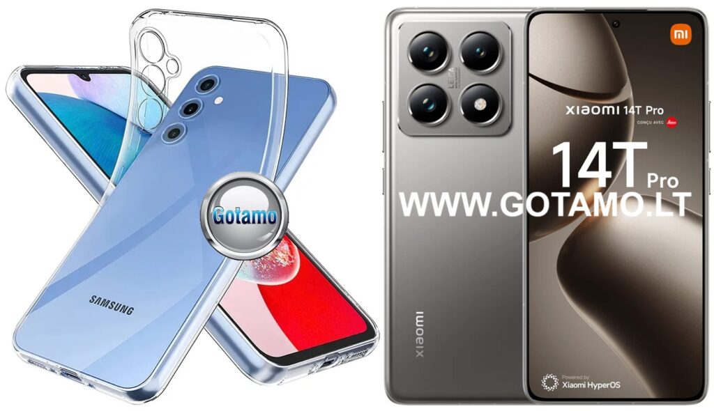 Skin silikoninis dėklas 1MM storio Xiaomi 14T, Xiaomi 14T Pro telefonams