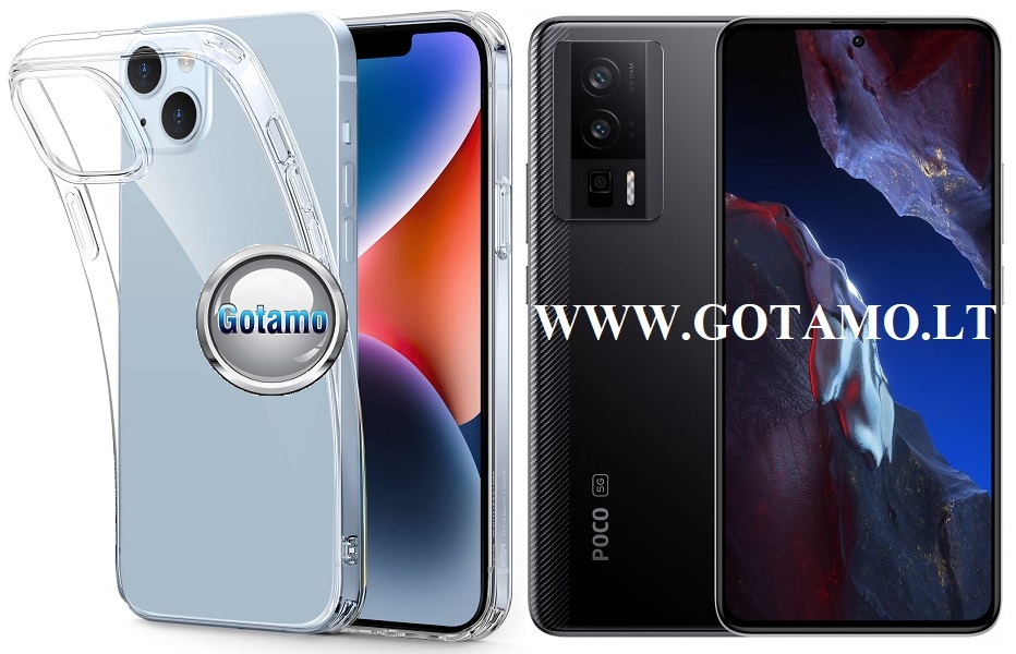 Skin silikoninis dėklas 1MM storio Xiaomi Poco F5 Pro telefonui