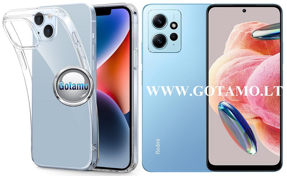 Skin silikoninis dėklas 1MM storio Xiaomi Redmi Note 12 4G telefonui