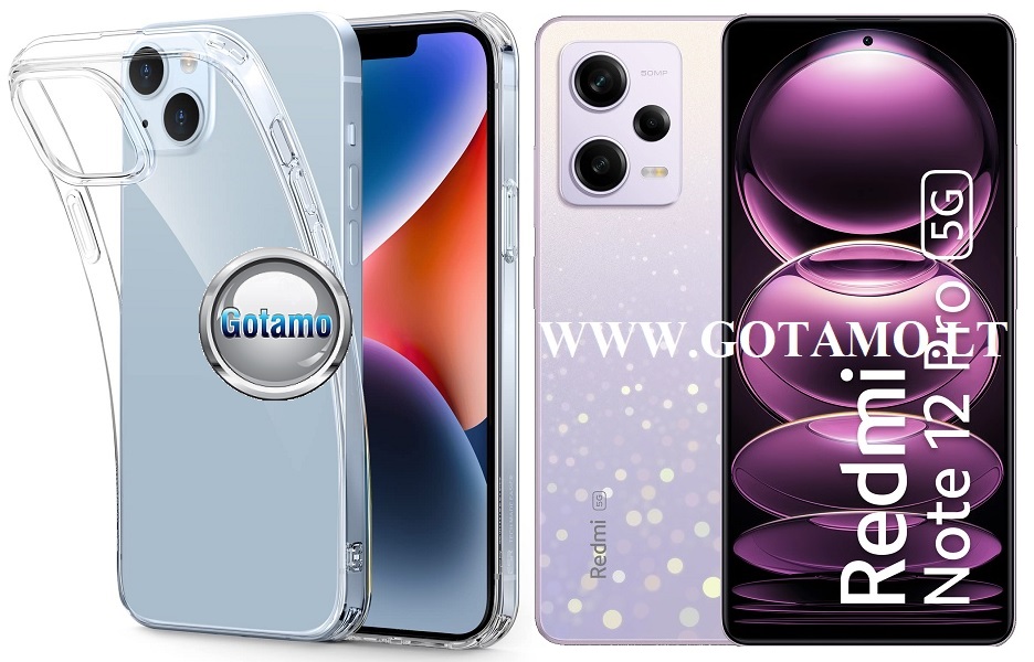 Skin silikoninis dėklas 1MM storio Xiaomi Redmi Note 12 Pro, Xiaomi Poco X5 Pro telefonams