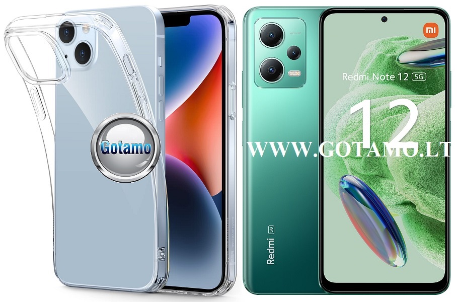 Skin silikoninis dėklas 1MM storio Xiaomi Redmi Note 12, Xiaomi Poco X5 telefonams
