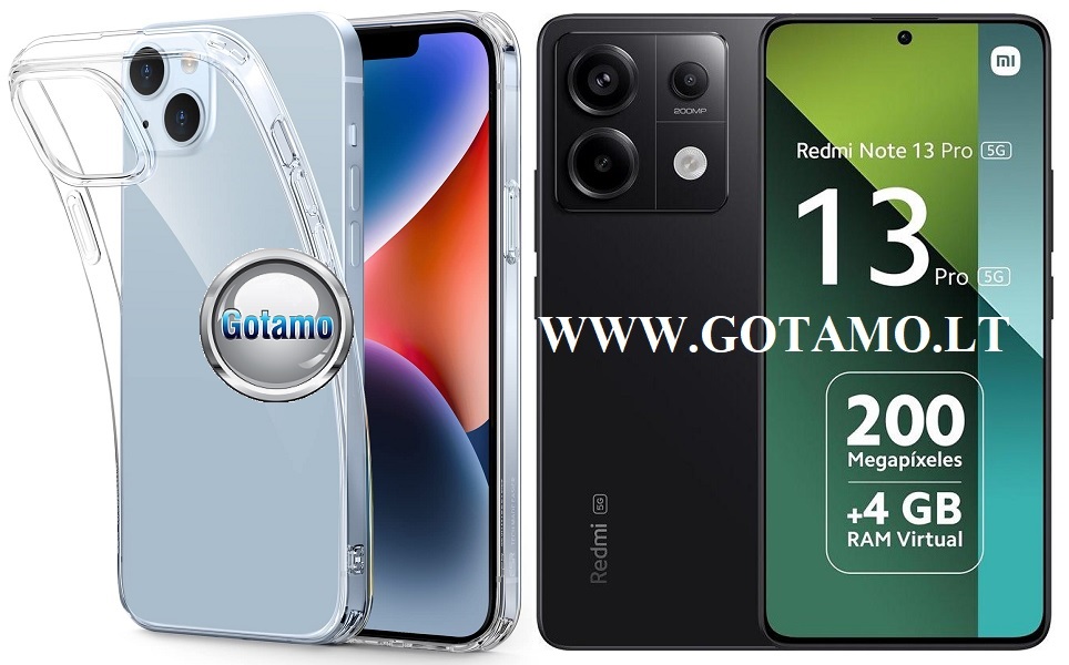 Skin silikoninis dėklas 1MM storio Xiaomi Redmi Note 13 Pro 5G, Xiaomi Poco X6 telefonams