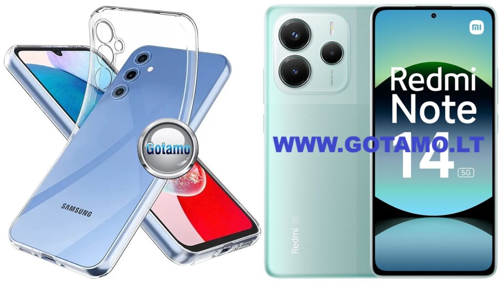Skin silikoninis dėklas 1MM storio Xiaomi Redmi Note 14 5G telefonui
