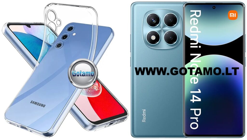 Skin silikoninis dėklas 1MM storio Xiaomi Redmi Note 14 Pro 4G telefonui