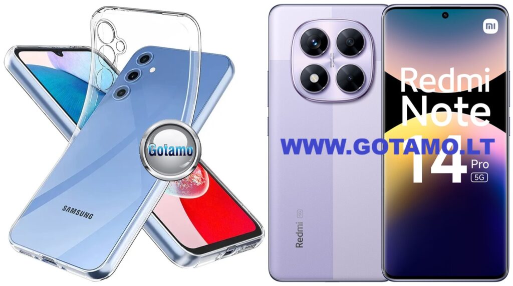 Skin silikoninis dėklas 1MM storio Xiaomi Redmi Note 14 Pro 5G, Xiaomi Poco X7 telefonams