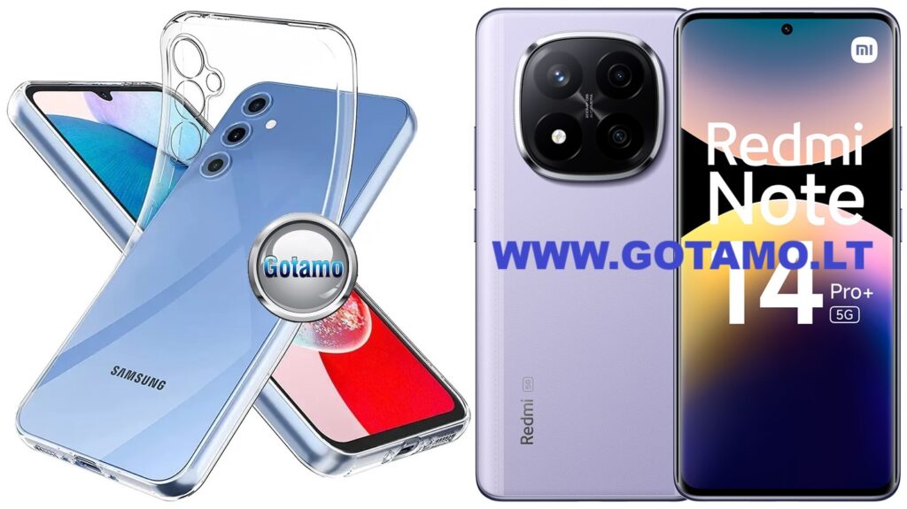 Skin silikoninis dėklas 1MM storio Xiaomi Redmi Note 14 Pro Plus 5G telefonui
