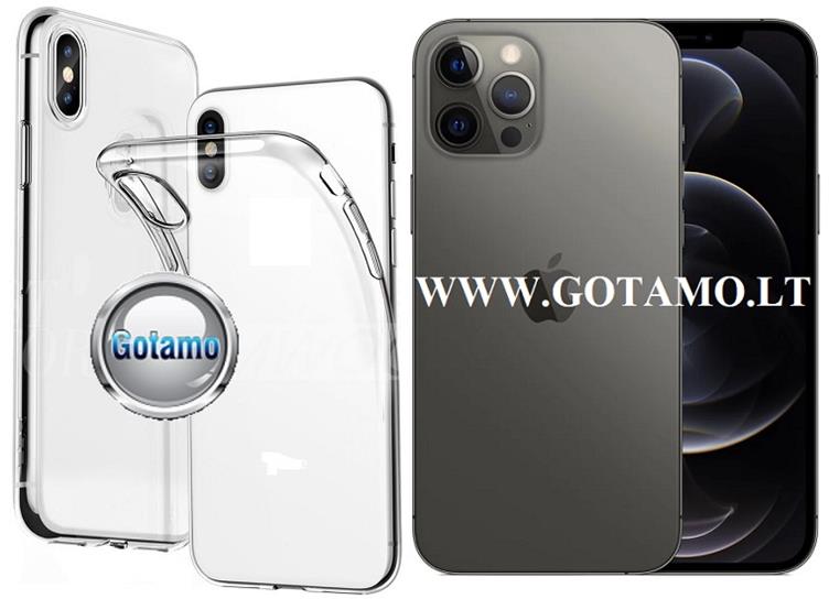 Skin silikoninis deklas 2mm storio Apple iPhone 12 12 pro