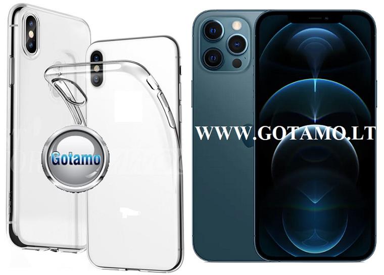 Skin silikoninis deklas 2mm storio Apple iPhone 12 pro max