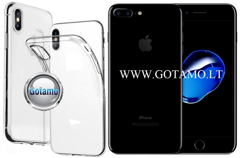 Skin silikoninis deklas 2mm storio Apple iPhone 7 plus 8