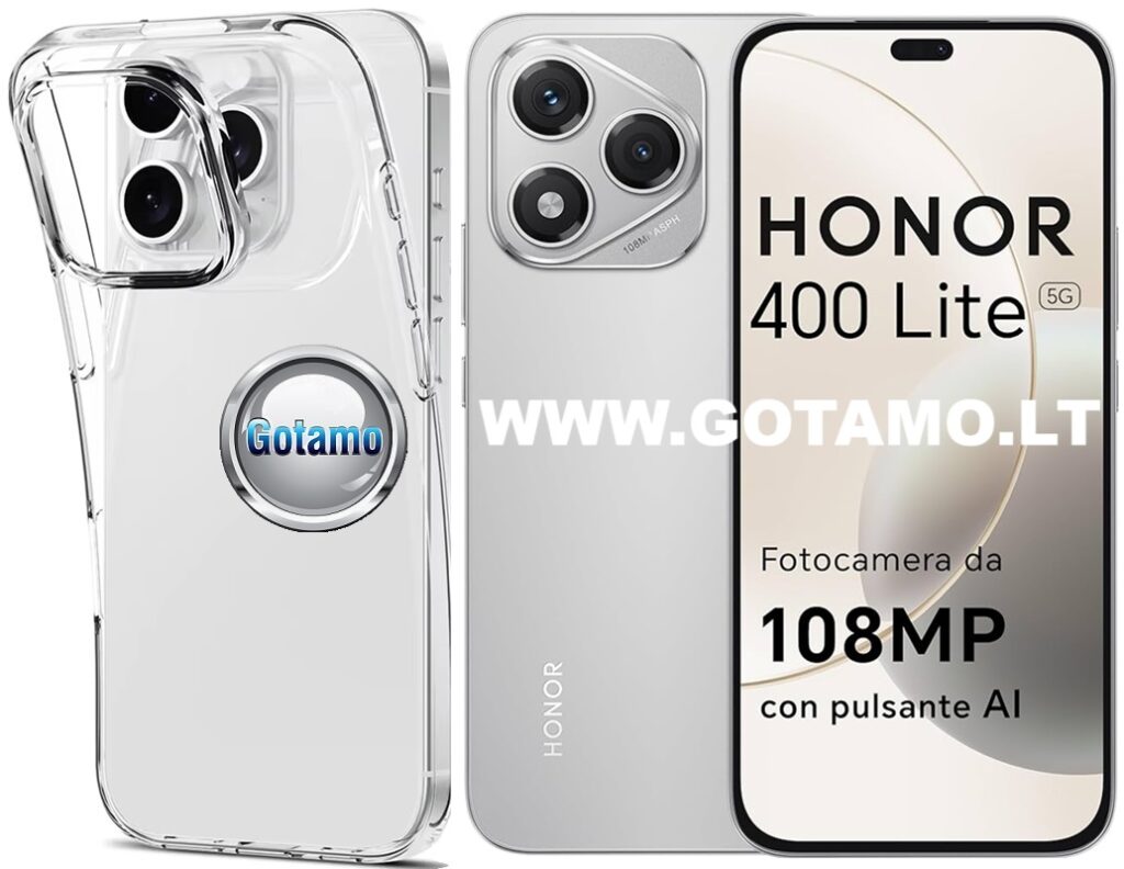 Skin silikoninis dėklas 2MM storio Honor 400 Lite