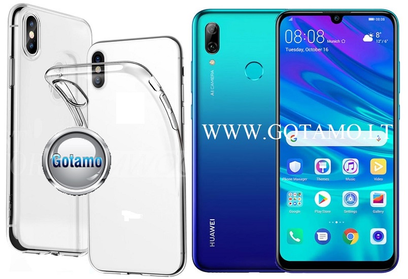 Skin silikoninis dėklas 2MM storio Huawei P Smart (2019)
