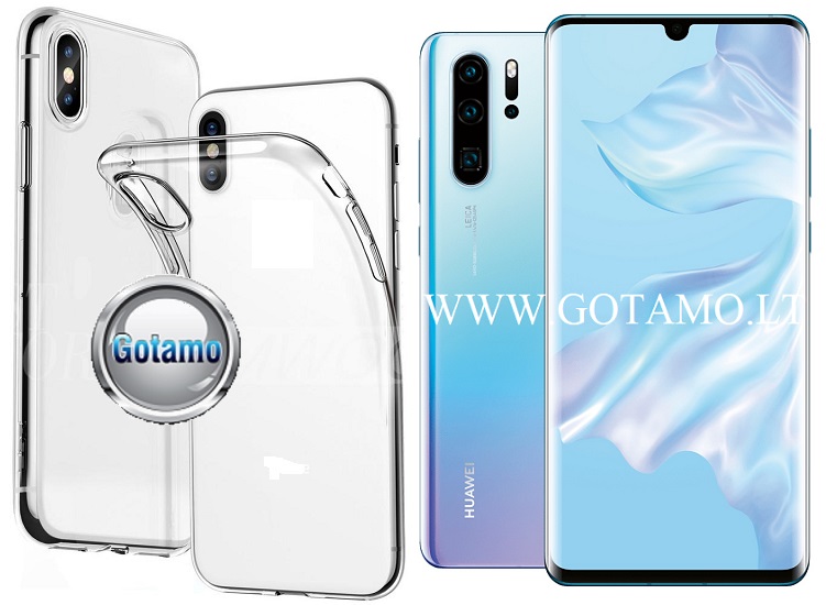 Skin silikoninis dėklas 2MM storio Huawei P30 Pro
