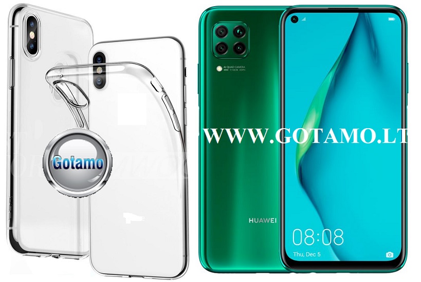 Skin silikoninis dėklas 2MM storio Huawei P40 Lite