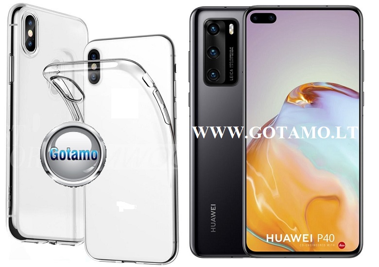 Skin silikoninis dėklas 2MM storio Huawei P40