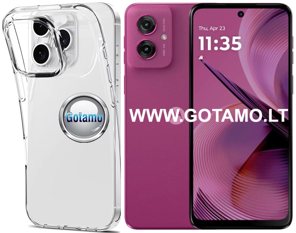 Skin silikoninis dėklas 2MM storio Motorola Moto G54