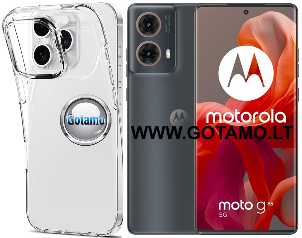 Skin silikoninis dėklas 2MM storio Motorola Moto G85