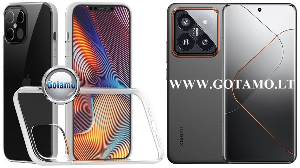 Skin silikoninis dėklas 2MM storio Xiaomi 14 Pro telefonui