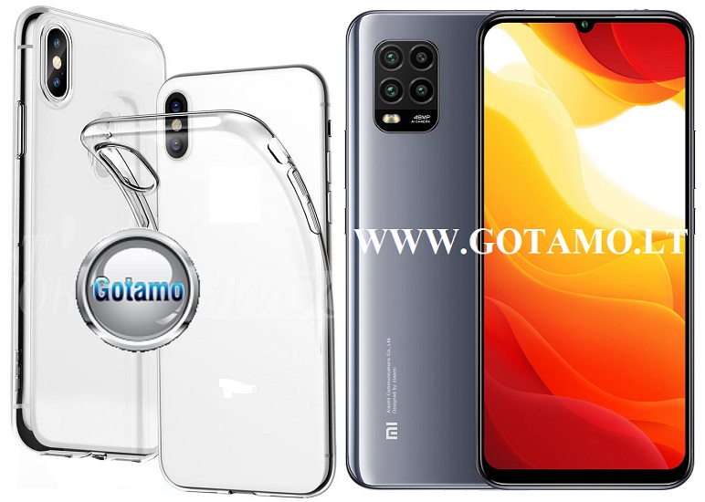 Skin silikoninis dėklas 2MM storio Xiaomi Mi 10 Lite, Xiaomi Mi 10 Lite 5G telefonams