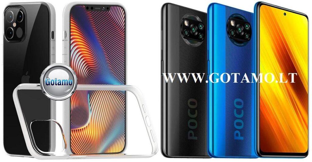 Skin silikoninis dėklas 2MM storio Xiaomi Poco X3, Xiaomi Poco X3 NFC, Xiaomi Poco X3 Pro telefonams