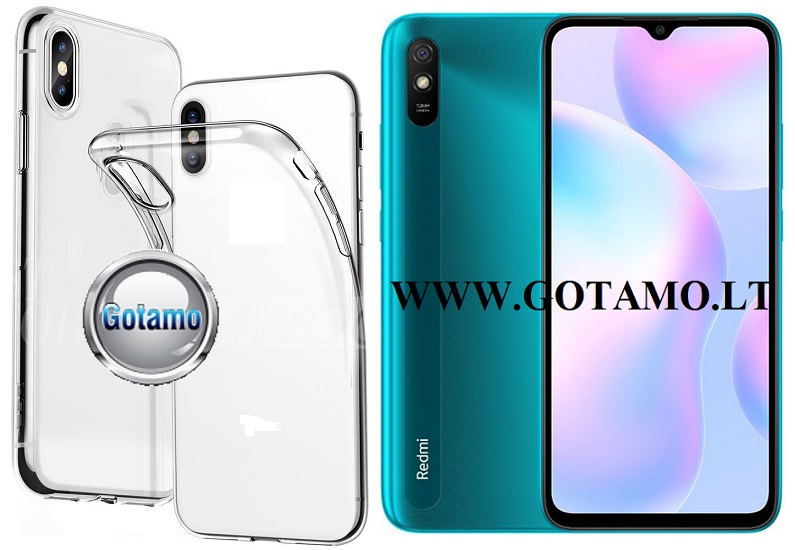 Skin silikoninis dėklas 2MM storio Xiaomi Redmi 9A telefonui