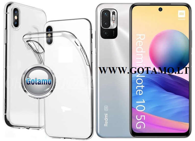 Skin silikoninis dėklas 2MM storio Xiaomi Redmi Note 10 5G, Xiaomi Redmi Note 10T 5G, Xiaomi Poco M3 Pro 5G telefonams