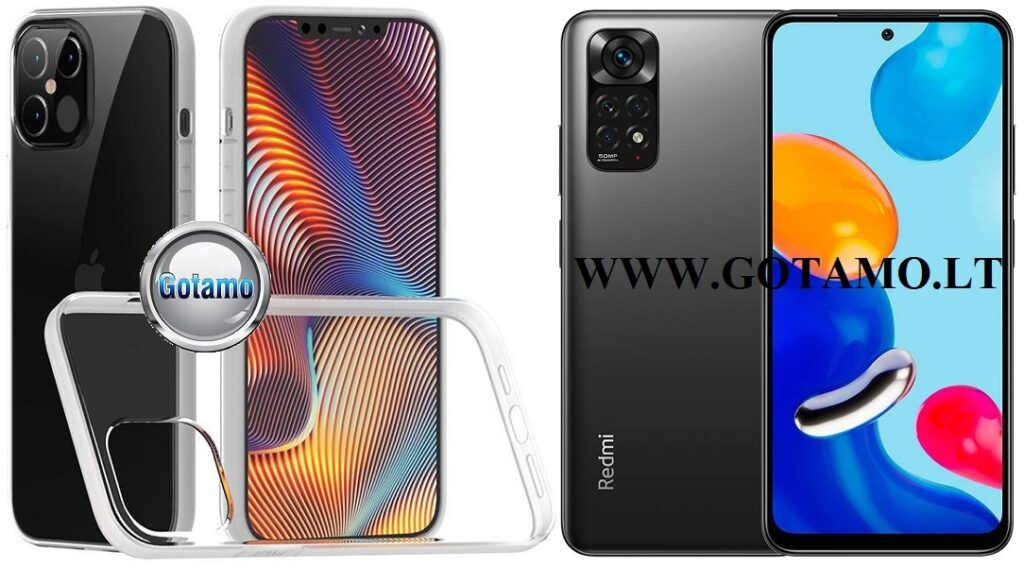 Skin silikoninis dėklas 2MM storio Xiaomi Redmi Note 11, Xiaomi Redmi Note 11S telefonams
