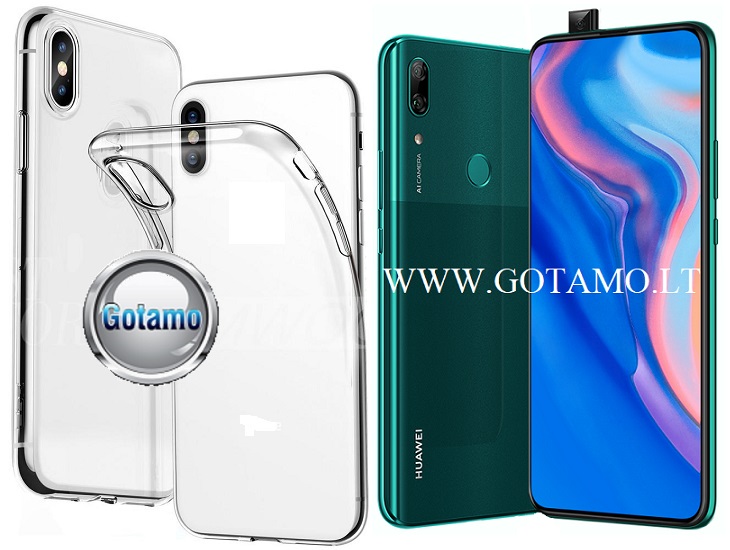 Skin silikoninis dėklas Huawei P Smart Z, Huawei Y9 (2019)