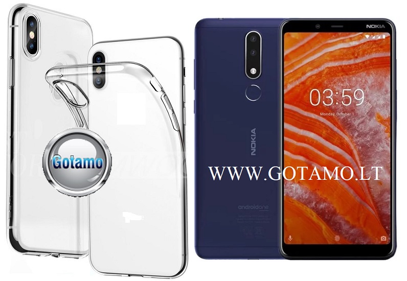 Skin silikoninis dėklas Nokia 3.1 Plus