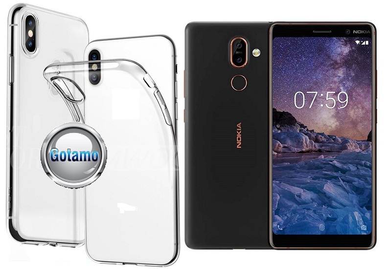 Skin silikoninis dėklas Nokia 7 Plus
