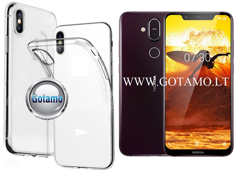 Skin silikoninis dėklas Nokia 8.1