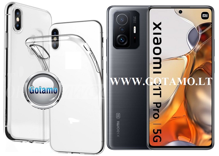 Skin silikoninis dėklas Xiaomi 11T, Xiaomi 11T Pro telefonams