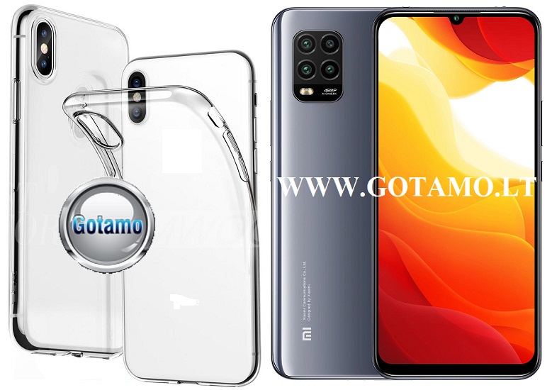 Skin silikoninis dėklas Xiaomi Mi 10 Lite, Xiaomi Mi 10 Lite 5G telefonams