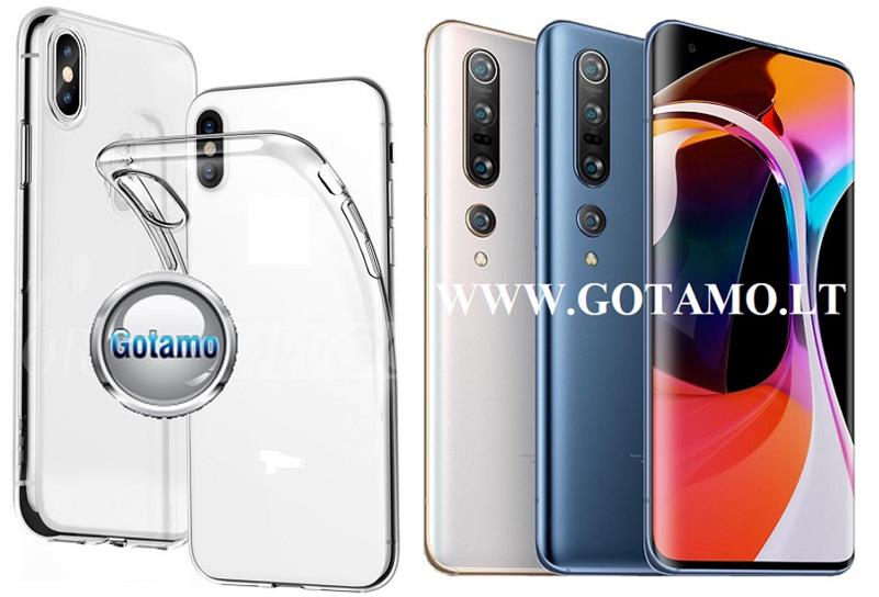 Skin silikoninis dėklas Xiaomi Mi 10, Xiaomi Mi 10 Pro telefonui