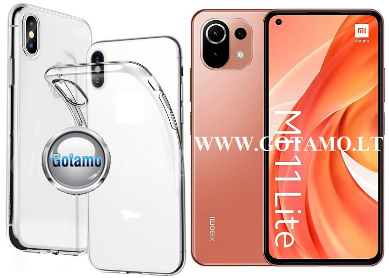 Skin silikoninis dėklas Xiaomi Mi 11 Lite, Xiaomi Mi 11 Lite 5G telefonui