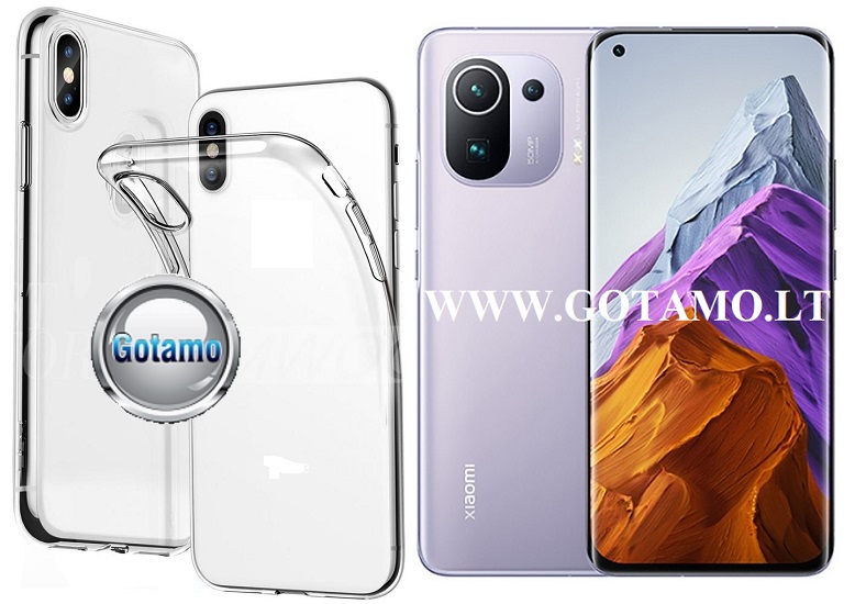 Skin silikoninis dėklas Xiaomi Mi 11, Xiaomi Mi 11 Pro telefonui