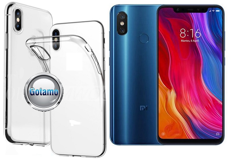 Skin silikoninis dėklas Xiaomi Mi 8, Xiaomi Mi 8 Pro telefonams
