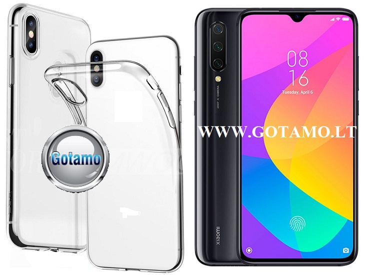 Skin silikoninis dėklas Xiaomi Mi 9 Lite telefonams