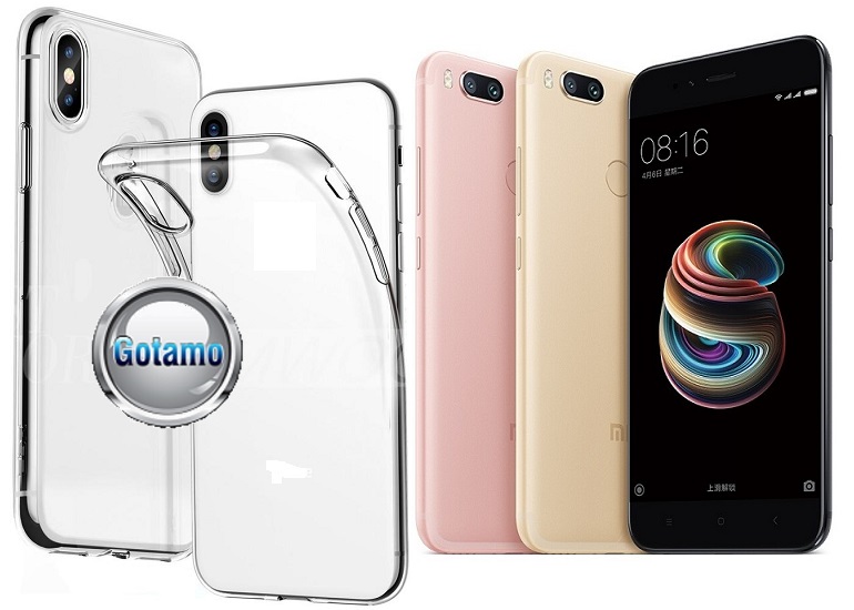 Skin silikoninis dėklas Xiaomi Mi A1, Xiaomi Mi 5X telefonams