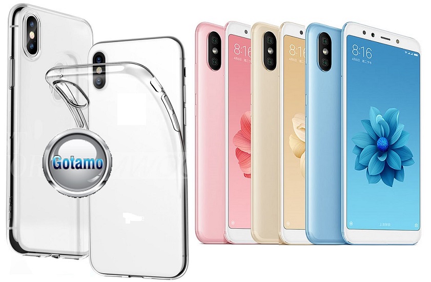 Skin silikoninis dėklas Xiaomi Mi A2, Xiaomi Mi 6X telefonams