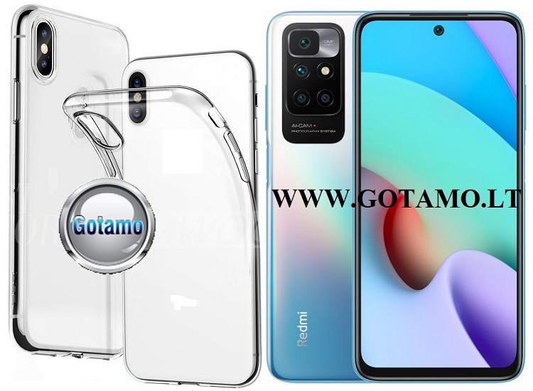Skin silikoninis dėklas Xiaomi Redmi 10, Xiaomi Redmi Note 11 4G telefonams