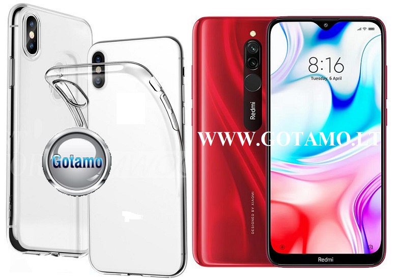 Skin silikoninis dėklas Xiaomi Redmi 8 8A telefonams