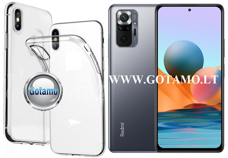 Skin silikoninis dėklas Xiaomi Redmi Note 10 Pro, Xiaomi Redmi Note 10 Pro Max telefonui