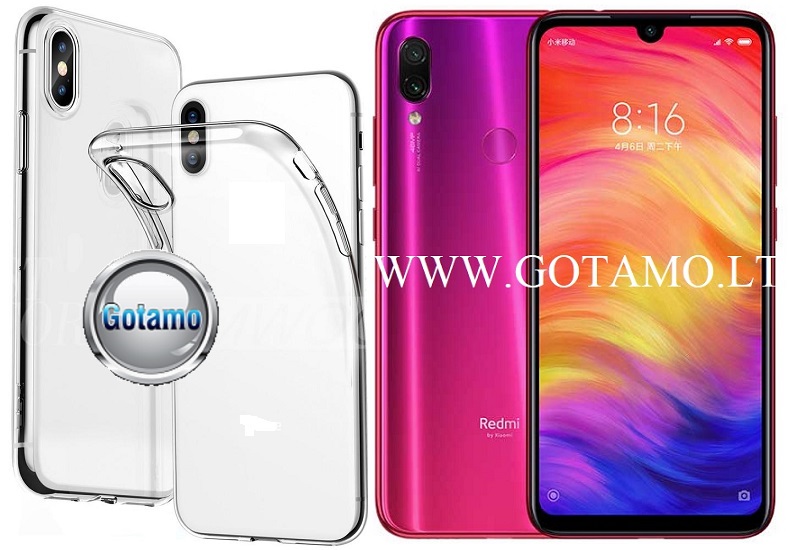 Skin silikoninis dėklas Xiaomi Redmi Note 7, Xiaomi Redmi Note 7 Pro telefonams