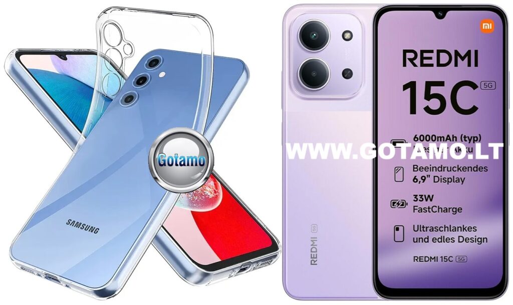 Skin silikoninis plonas dėklas Xiaomi Redmi 15C 5G (1mm, skaidrus)