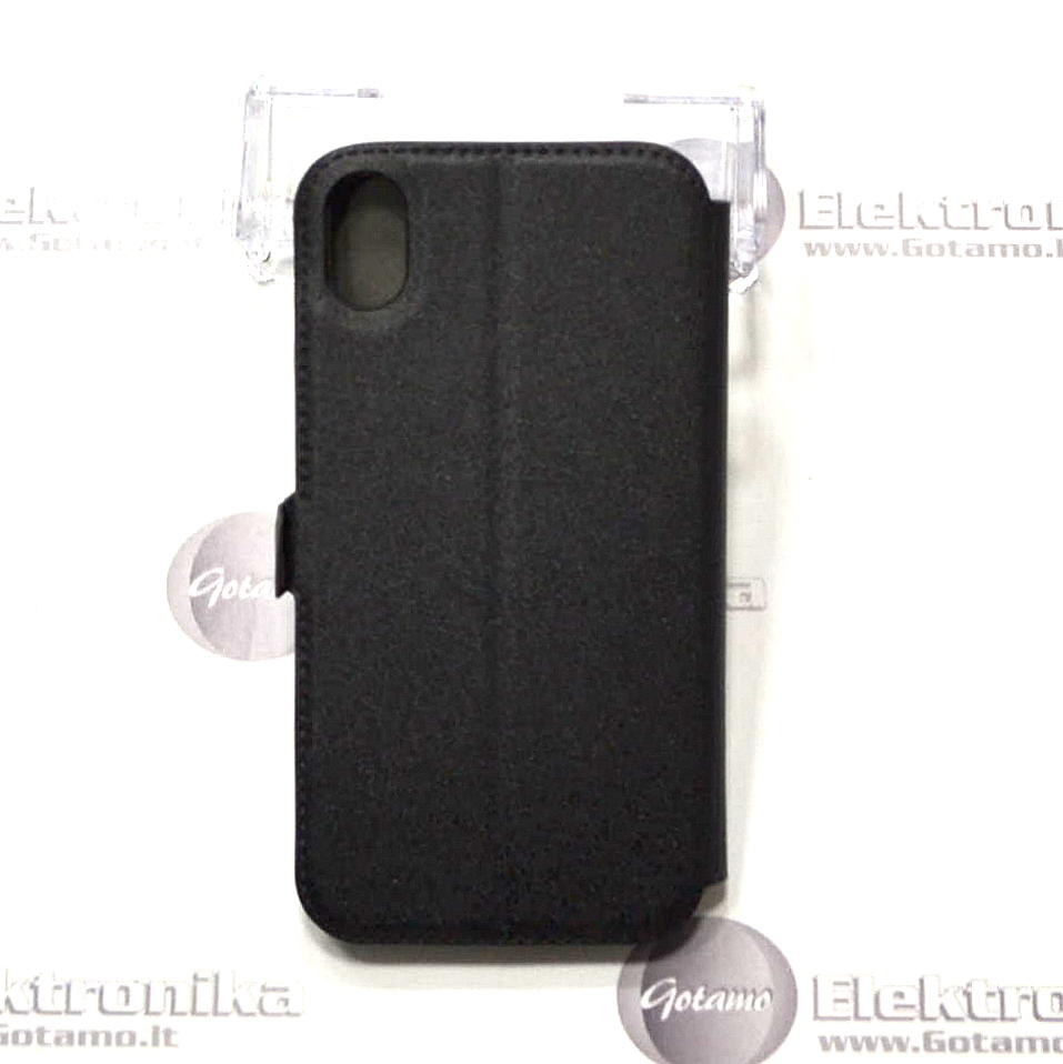 Slim Diary dėklas Apple iPhone XR mobiliesiems telefonams juodos spalvos 3 Slim diary deklas Apple iPhone xr juodos 3