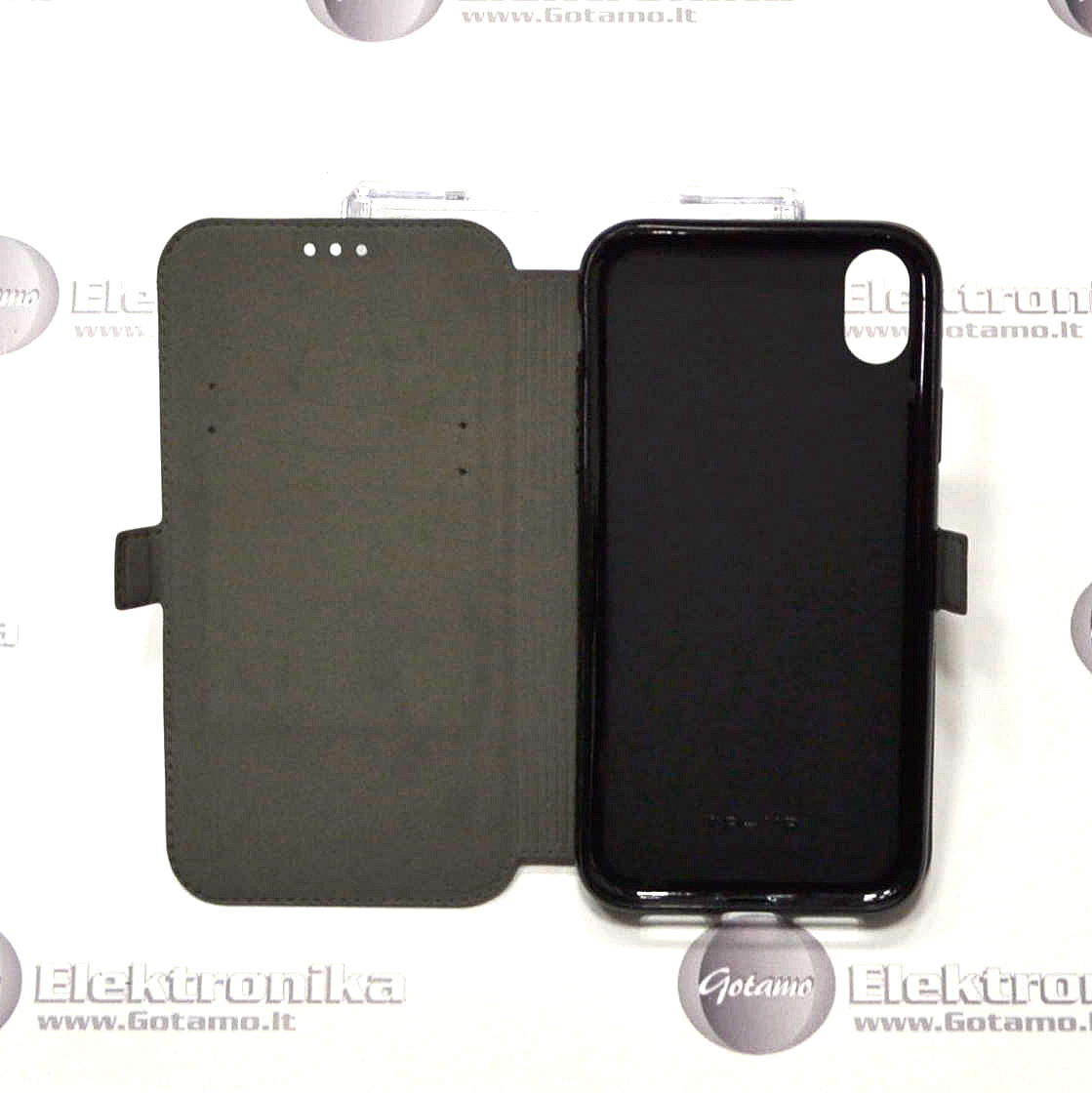 Slim Diary dėklas Apple iPhone XR mobiliesiems telefonams juodos spalvos 4 Slim diary deklas Apple iPhone xr juodos 4