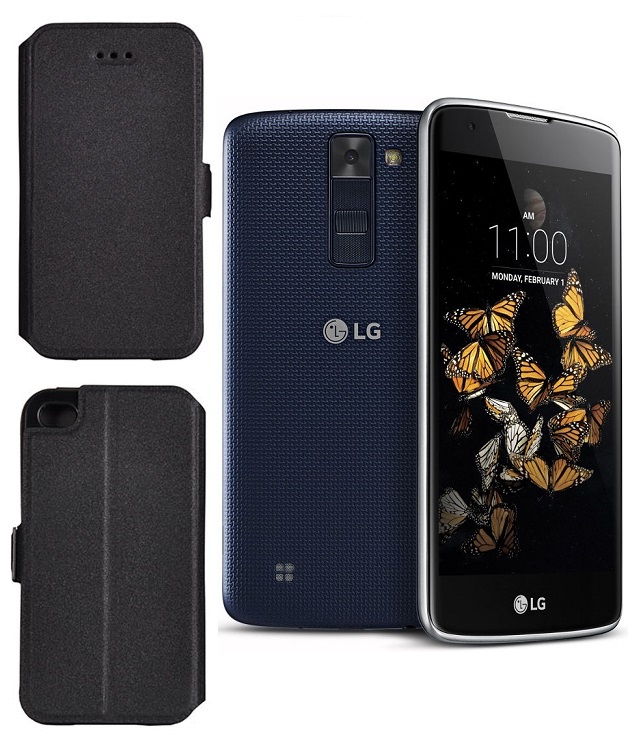 Slim Diary dėklas LG K8 juodos telefonui