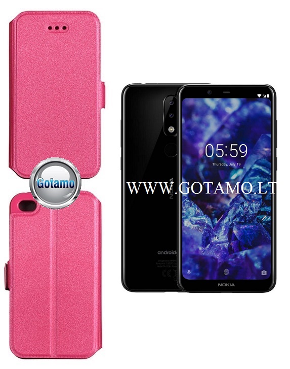 Slim Diary dėklas Nokia 5.1 Plus
