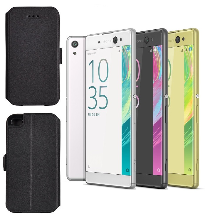 Slim Diary dėklas Sony Xperia XA Ultra juodos spalvos