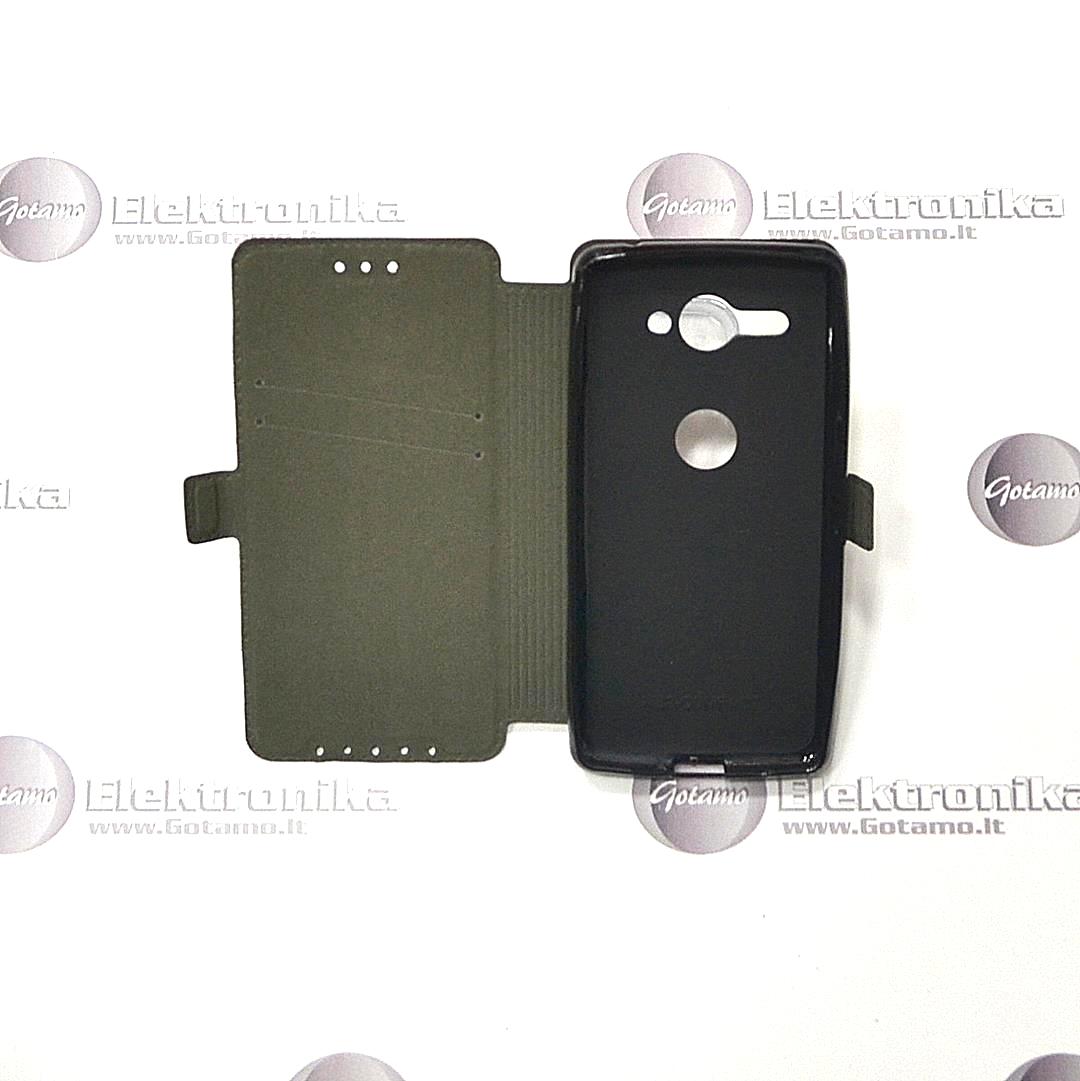 Slim Diary dėklas Sony Xperia XZ2 Compact telefonams juodos spalvos 4 Slim Diary dėklas Sony Xperia XZ2 Compact apsauga telefonui Sony Xperia XZ2 Compact